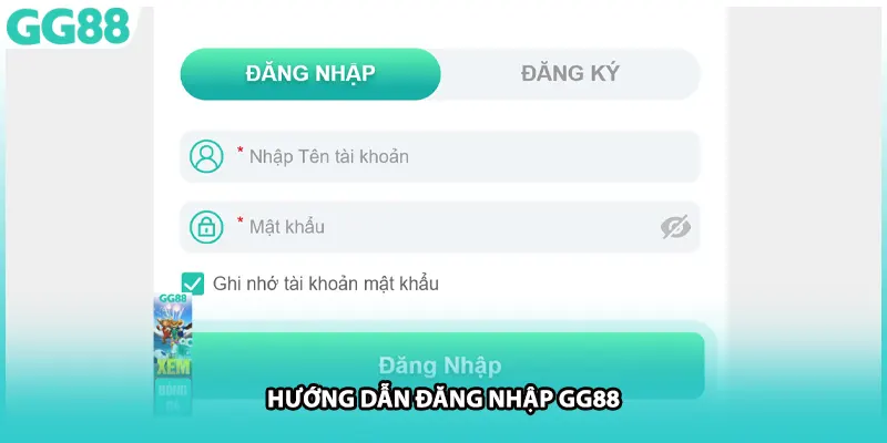 Hướng dẫn đăng nhập GG88