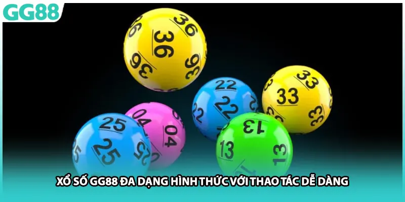 Xổ số GG88 đa dạng hình thức với thao tác dễ dàng